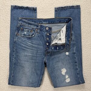 Levi's 501 Jeans Women's 27x32 (Actual 28x31) Distressed Straight Y2K Grunge